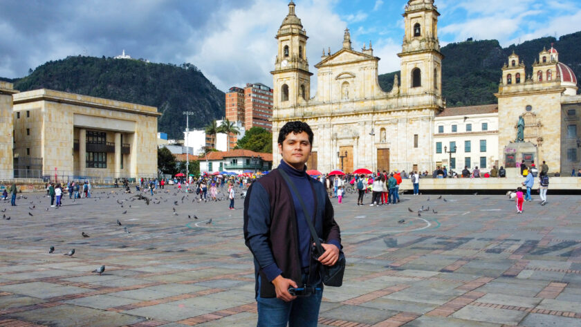 Plaza Bolivar en La Candelaria, Bogota, Colombia